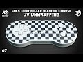 SNES Controller Blender Course | 07: UV Unwrapping