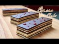 [ Eng Sub ] 초콜릿 커피 케이크 만들기/ 오페라 케이크/ How to make chocolate coffee cake / Opera Cake Recipe