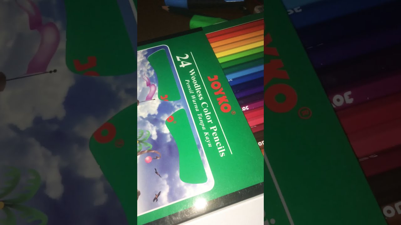  Review  pensil  warna  JOYKO yang berbahan tanpa kayu YouTube