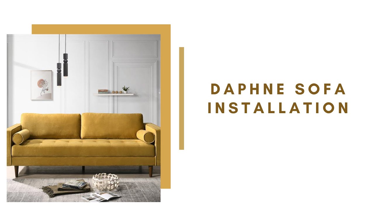 Daphne Sofa Installation YouTube