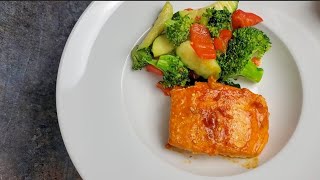 Creamy Pan-Seared Salmon | Quick and Easy Salmon Recipe | Fish and Vegetables Recipe by Abyshomekitchen 104 views 1 year ago 1 minute, 51 seconds