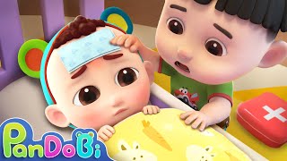 Baby Got Sick | Sick Song | Pandobi Nursery Rhymes & Kids Songs