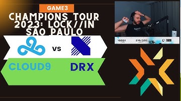 Sen Tarik Reaction CLOUD9 vs DRX GAME3 VCT 2023 LOCK//IN São Paulo #valorant #c9 #drx #yay #top1