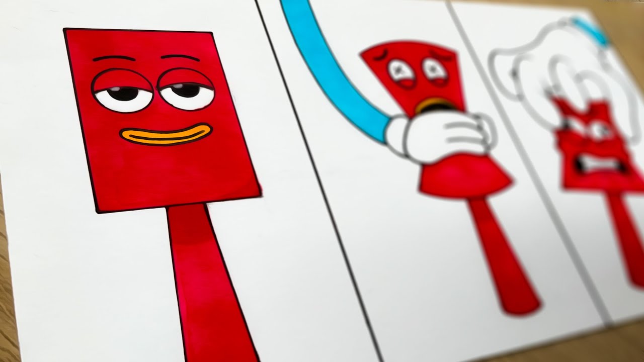 Drawing Phases in New Incredibox Sprunki OC of Rectangle (from Save The Shapes) / From Phase 1 to 3