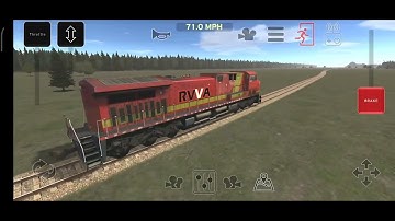 traveling in train and rail yard simulator part 2