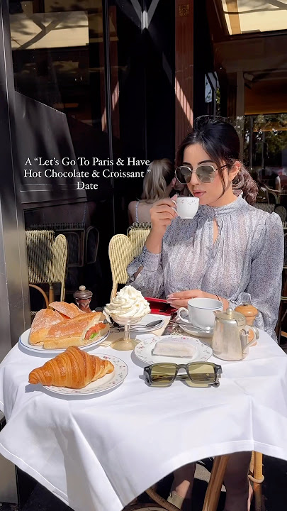 The best hot chocolate in Paris #paris #croissant #parisolympics2024 #france