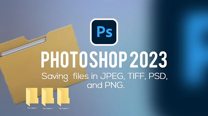 How to save files in photoshop  2023 ( TIFF, PSD, JPEG, PNG )