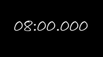 8 minutes/480 seconds timer/countdown/counter