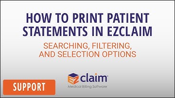 How to Print Patient Statements in EZClaim