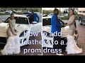 How to Add Feathers to A Prom Dress