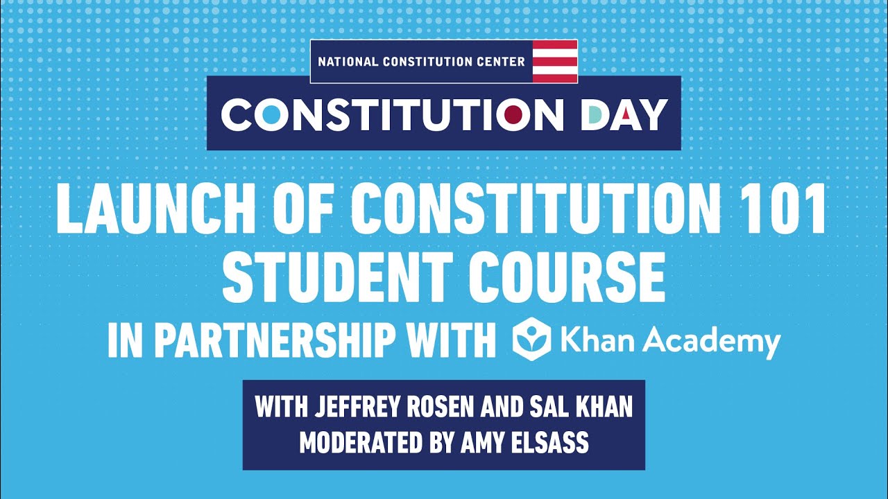 Launch of the Constitution 101 Course - Presented by the National ...
