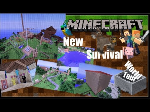 Minecraft New Survival World Tour - YouTube