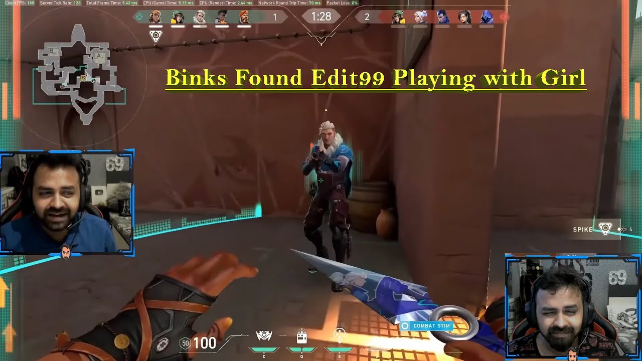 Binks found Edit99 in random matchmaking 🤣|| battlepass giveaway on 1K ...