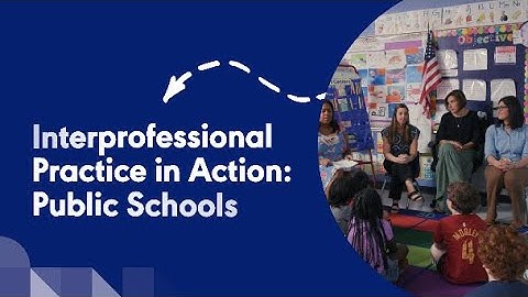 Interprofessional Practice (IPP) in Action: Public Schools