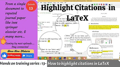 How to highlight citations in LaTeX. || Easy & Simple way ||