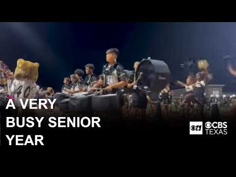 The Colony High School senior leads football team and marching band
