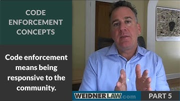 Code Enforcement Concepts PART 5