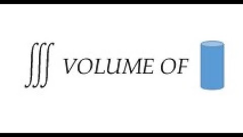 volume of cylinder using triple integration