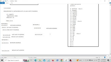 SUBNETTING FLSM (CLASS A & B)  VLSM (CLASS C)