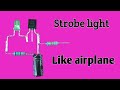 Strobe light effect with 1 transistor