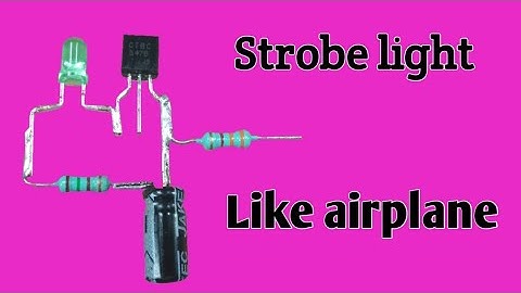 Strobe light effect with 1 transistor