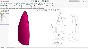 SolidWorks Surface Tutorials | design shampoo bottle