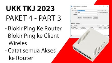 Konfigurasi Firewall Blokir Ping dan Catat Akses ke Router