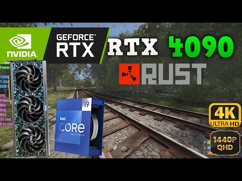 Rust: RTX 4090 + i9 13900K + 64GB Ram (1440p | 4K Benchmark, Max Settings)