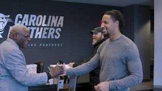 Behind-The-Scenes Eric Reid Signing