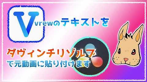 【DaVinci Resolve】【Vrew】テキストを貼り付けると元動画が消える