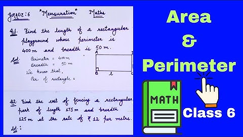 📕perimeter and area class 6 || find the length || find the cost of fencing || mensuration class 6