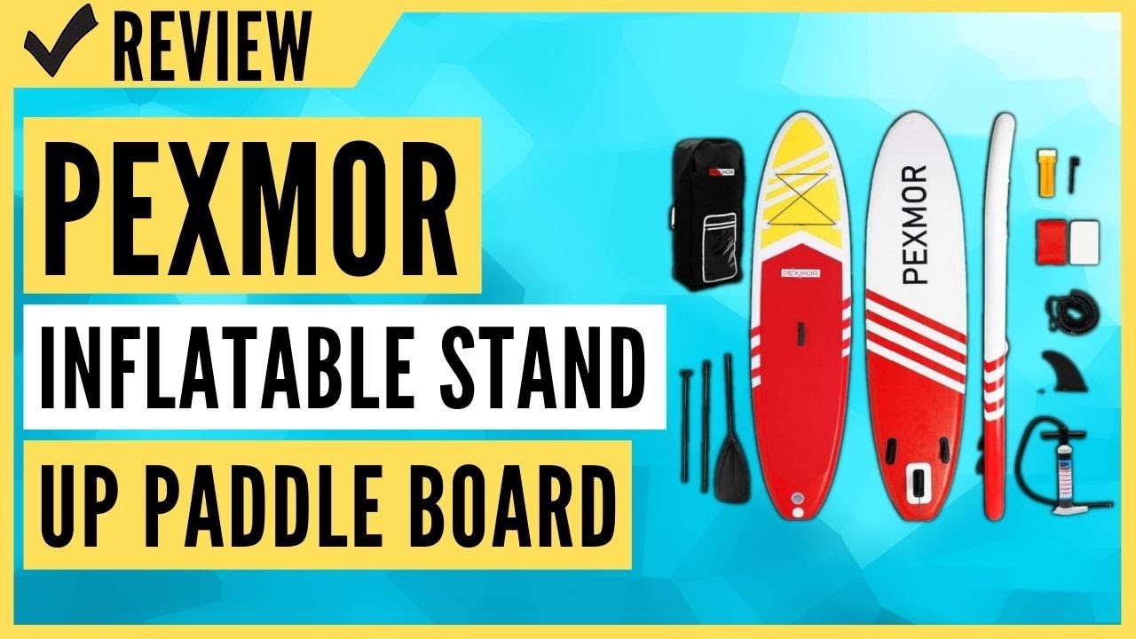 PEXMOR Inflatable Stand Up Paddle Board for Fishing Yoga Paddle