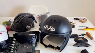 How to disassemble HJC RPHA 90s flip up helmet  for painting