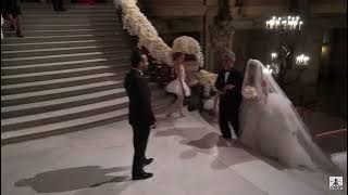 Wedding day. Ave Maria and Azan