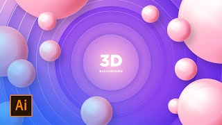 3D Background | Mesh Tool | Adobe Illustrator Tutorial
