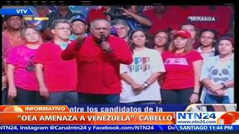 Diosdado Cabello asegura que la OEA “amenaza” al pueblo venezolano
