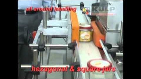 KULP Hexagonal Glass Jar Labeller