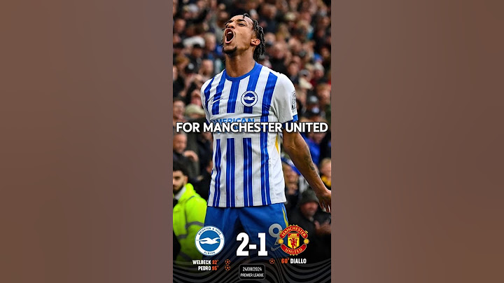 Manchester United lose to Brighton 2-1 | Premier League 2024/25 #football #soccer #shorts