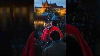 Suprising An Lamp Lighter On Charles Bridge 🔥🔥🔥#Streetphotography