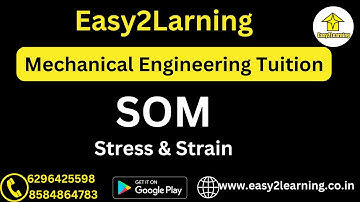 Mechanical Engineering Diploma 3rd Sem Tuition | SOM | By BB Sir | By Easy2Learning |