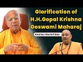 Glorification of hhgopal krishna goswami maharaj by keshav murari das  hare krsna tv