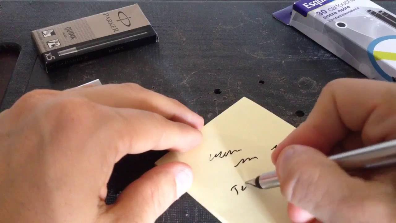 Parker cartouches d'encre noir pour stylo plume