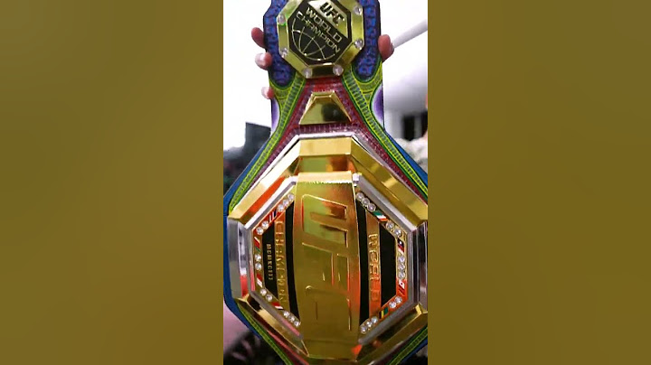 Yair’s custom belt 🎨 #UFC290