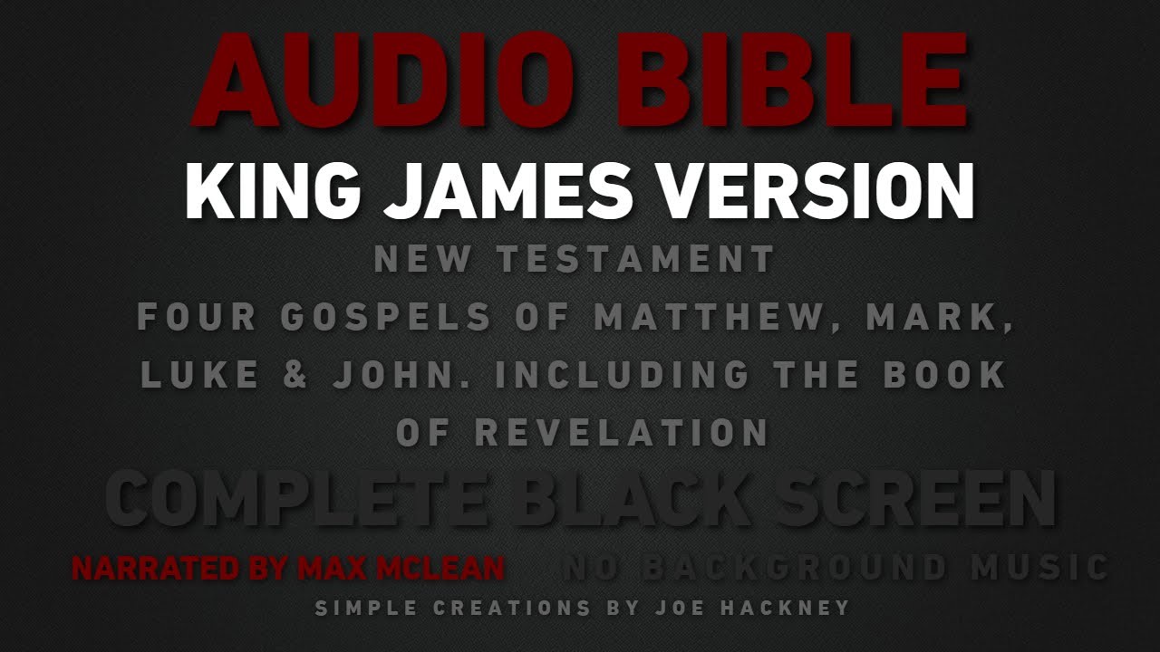 AUDIO BIBLE. THE 4 GOSPELS OF MATTHEW, MARK, LUKE, JOHN & REVELATION ...