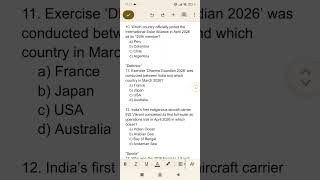 upsc easy notes current affairs MCQ question answer