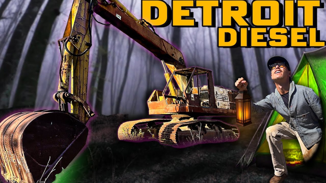 I Slept In A HAUNTED FOREST Until This ABANDONED EXCAVATOR LIVES AGAIN! (Will It Run??)