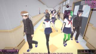 Yandere Simulator - Pushing A Student Council Member Off The Roof