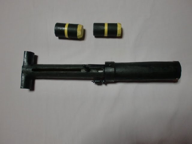 弾がとぶ！手作り紙製 擲弾筒（てきだんとう）【日本陸軍兵器