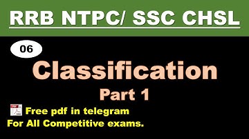 Classification Part 1 || Logical Reasoning || RRB NTPC / SSC CHSL || Abhishek Sachan || #caandlr