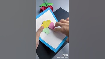 cách làm thiệp xinh xắn, hoa bung nở cực yêu